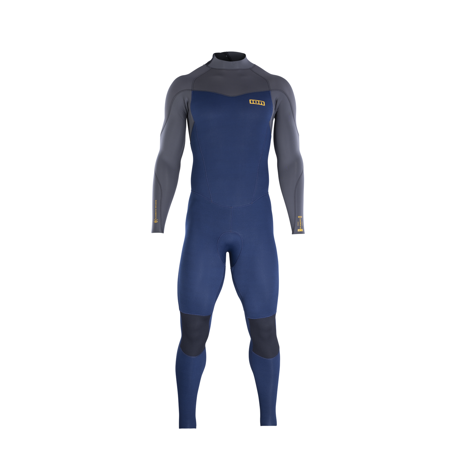 ION Element combinaison intégrale 3/2mm zip dorsal en bleu marine et gris