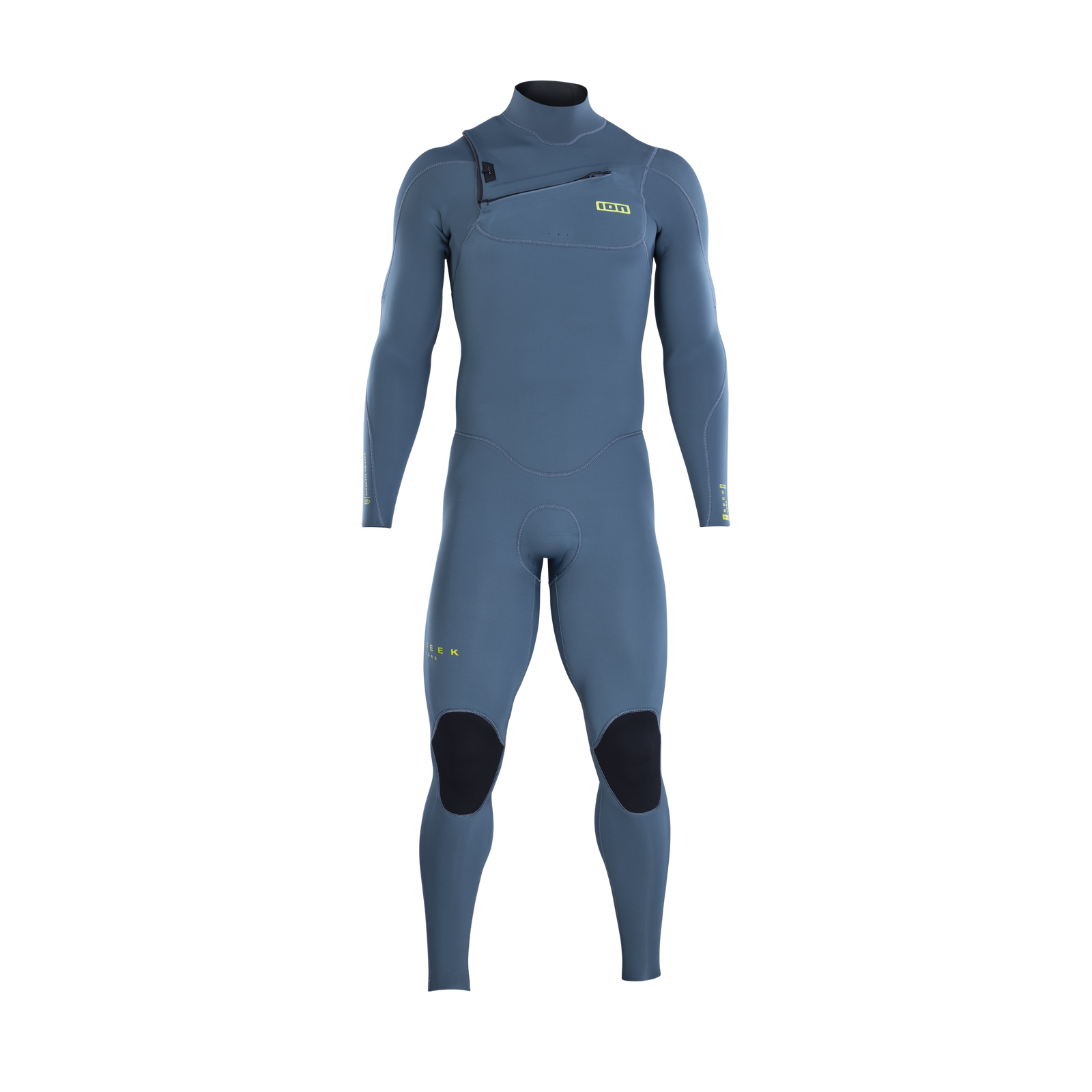 ION Seek Core 3/2mm front-zip fullsuit in steel blue