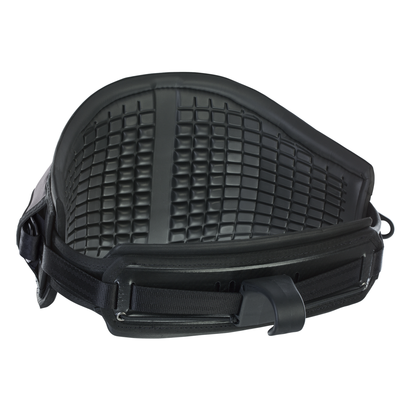 ION Rogue waist harness in black with CURV back plate for wing foiling