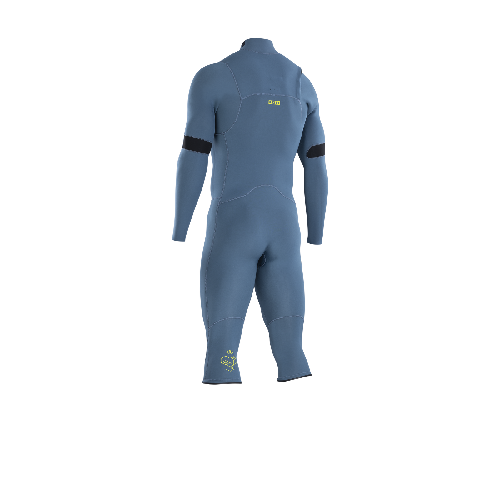 ION Seek Core combinaison néoprène 4/3mm zip frontal overknee en bleu acier et noir