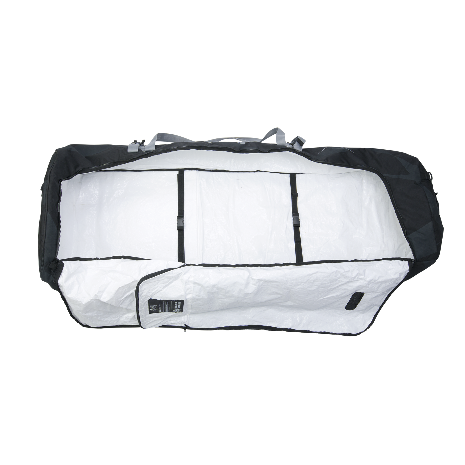 ION Gearbag Kite Core Golf travel bag 145 in black, open interior view from above