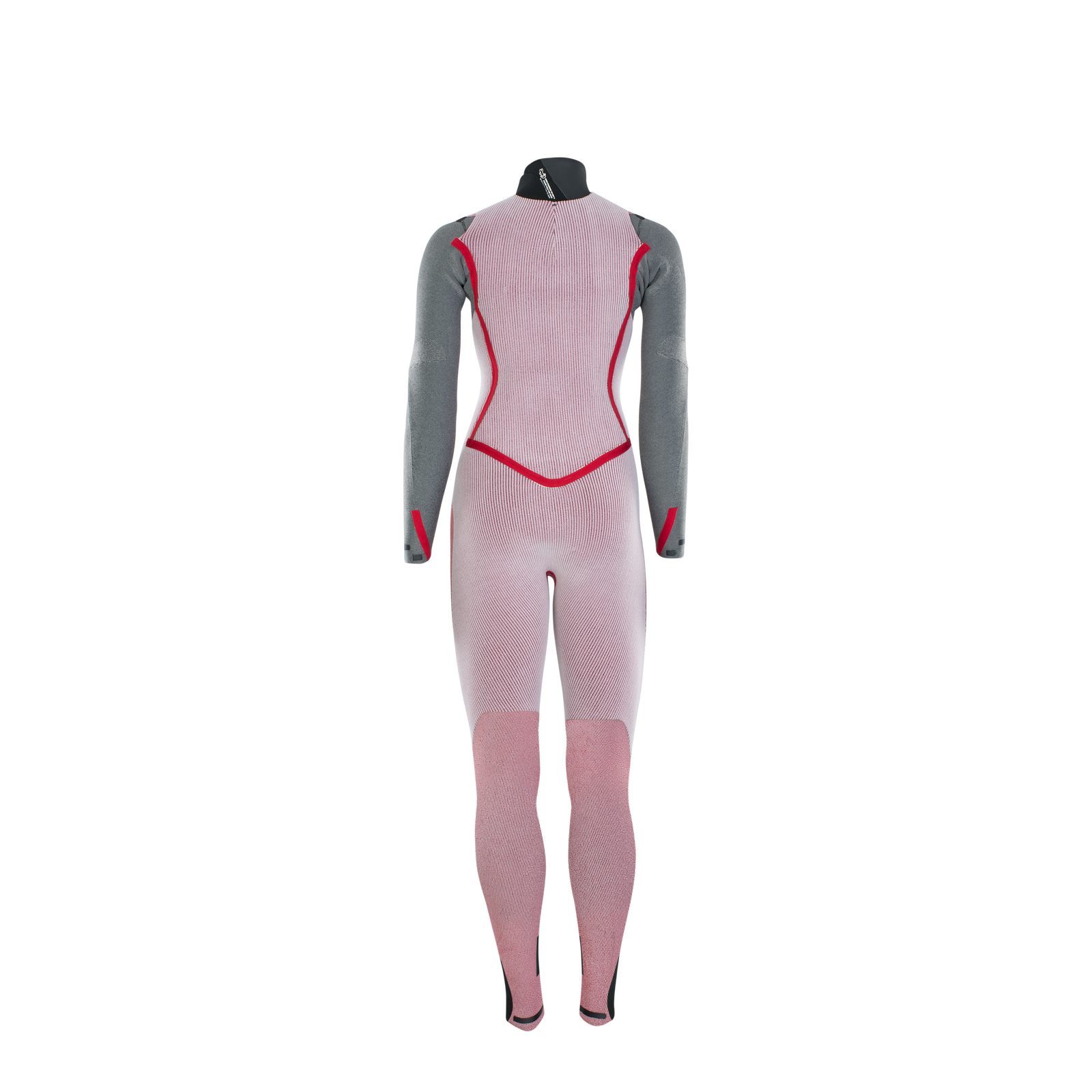 ION Amaze Amp 5/4mm Back-Zip Neoprenanzug in rosa und grau, Rückansicht