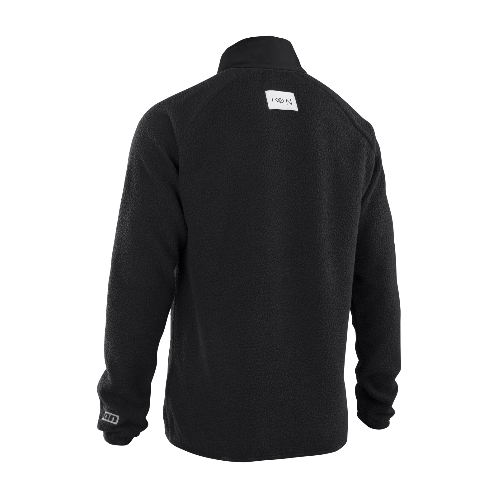 Giacca ciclismo ION Bike Seek Amp HD Cotton Fleece in nero per mountain bike – vista posteriore