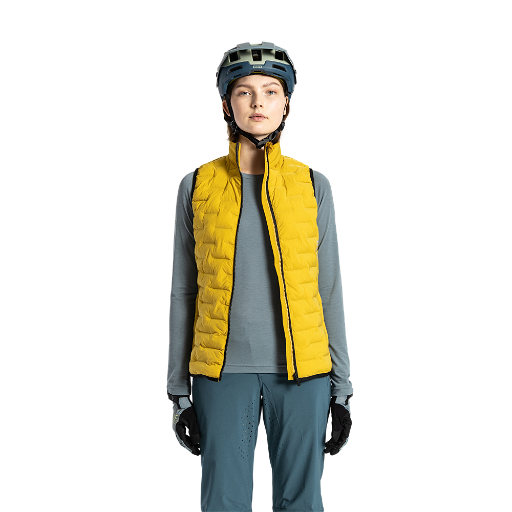Bike Vest Thermolite Hybrid Shelter women - 312 dark-amber - 34/XS