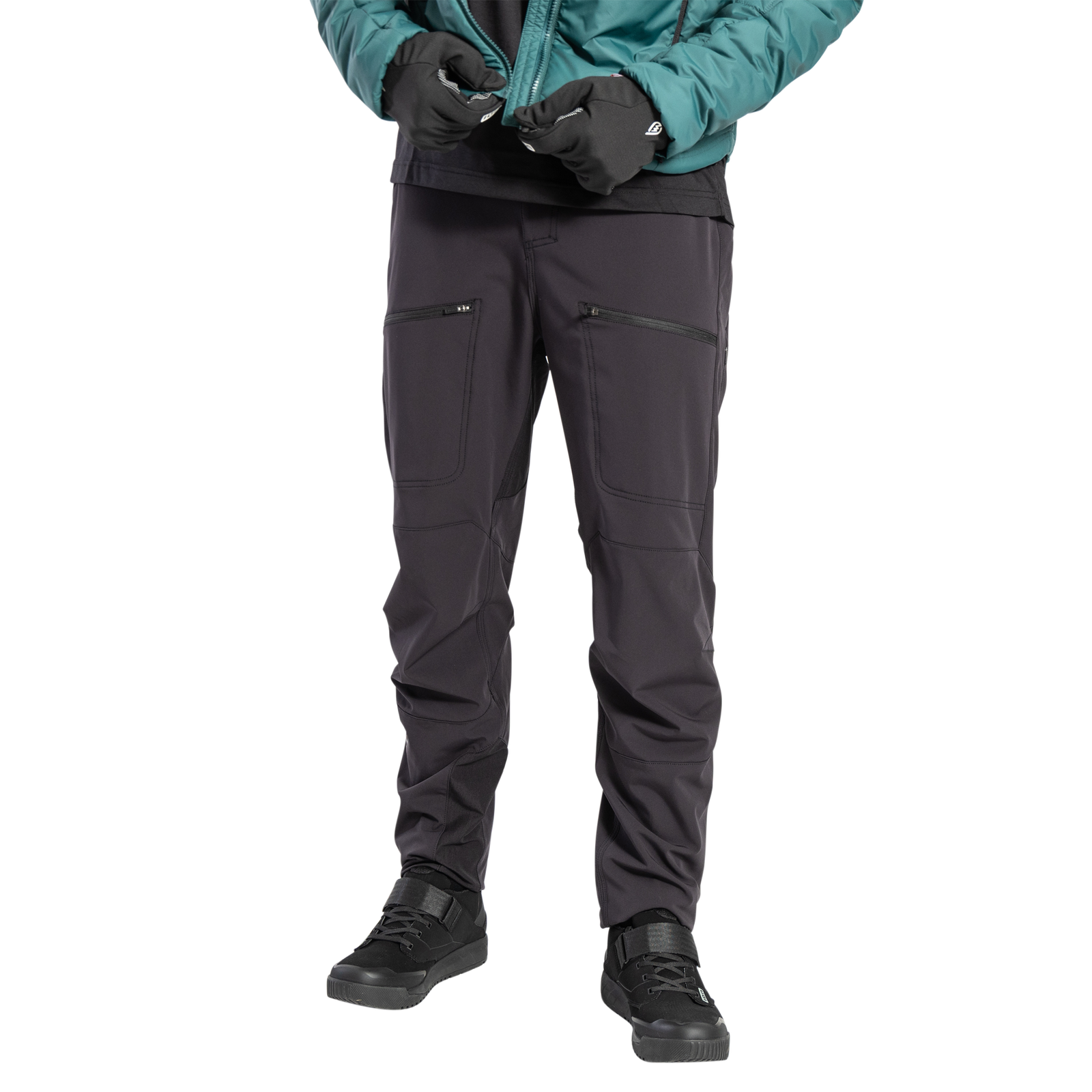 ION Bike Shelter 3L MTB pants in black for all-weather mountain biking