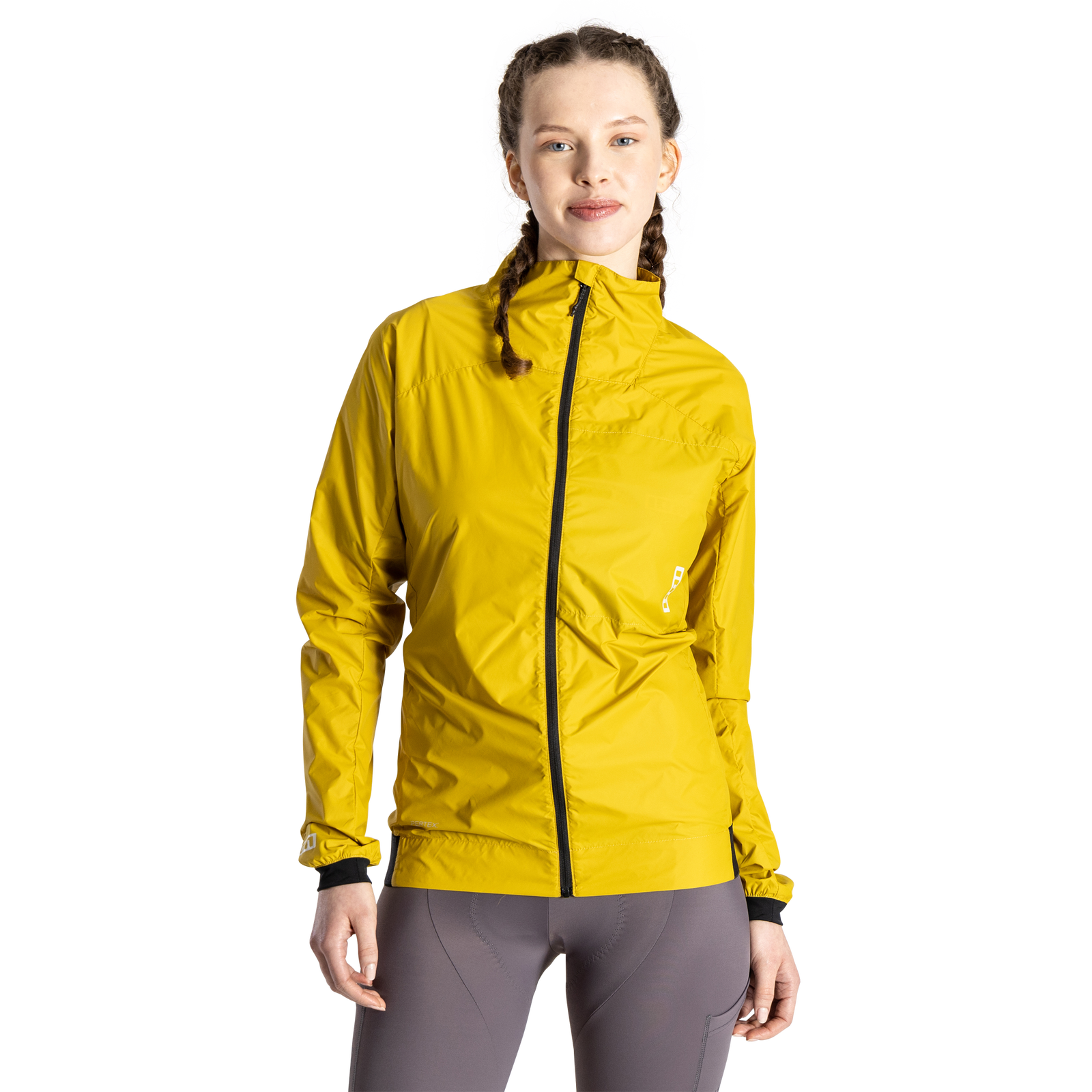 ION Bike Shelter Lite cycling jacket in mustard yellow for mountain biking