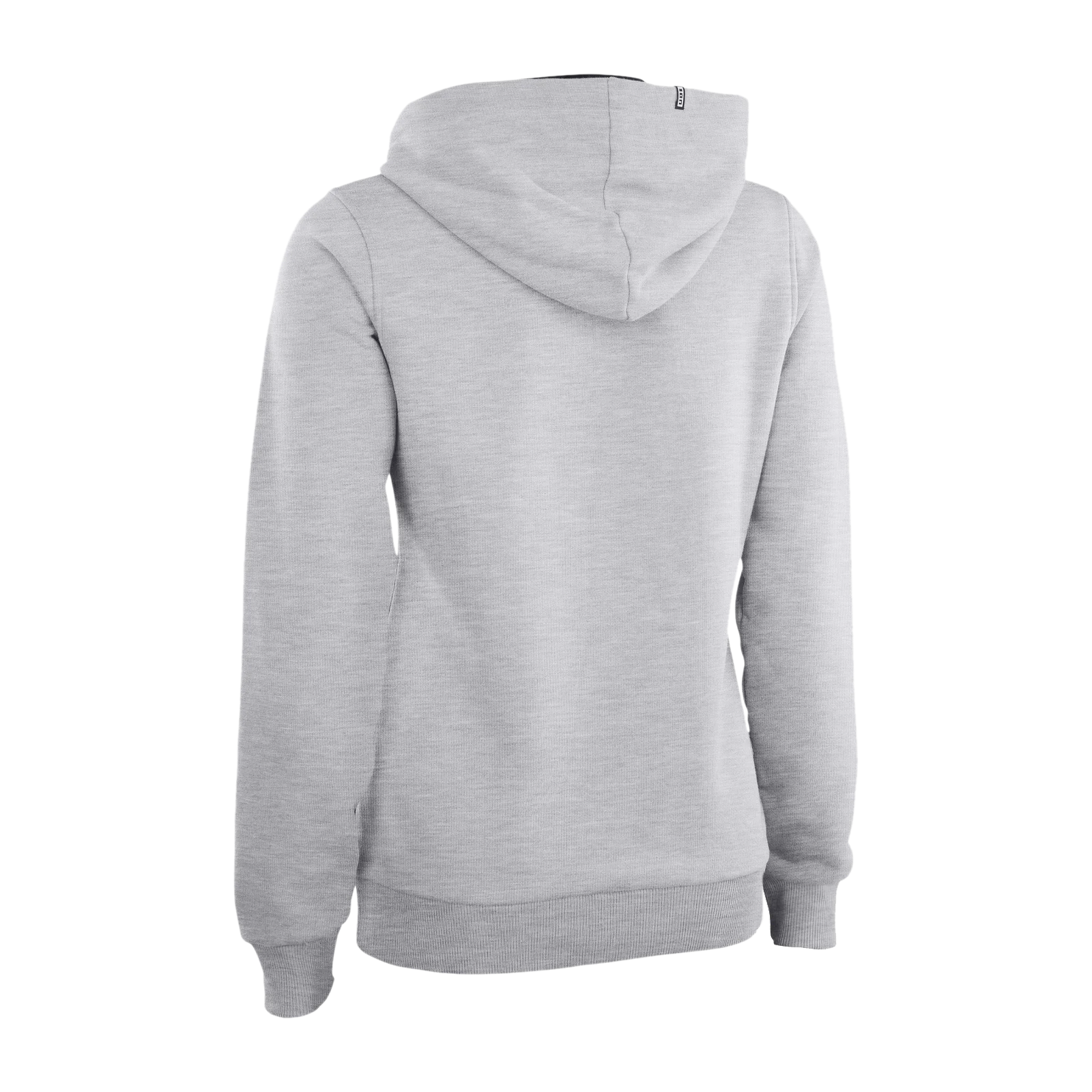 ION Logo women's hoodie in heather grey – back view