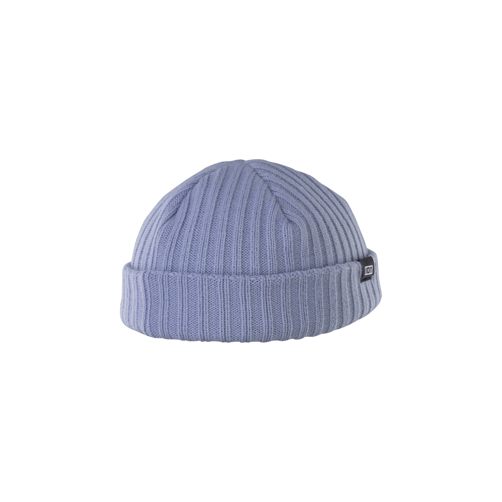 ION Ionic Fisherman beanie Onesize in slate blue with ribbed knit texture and folded cuff