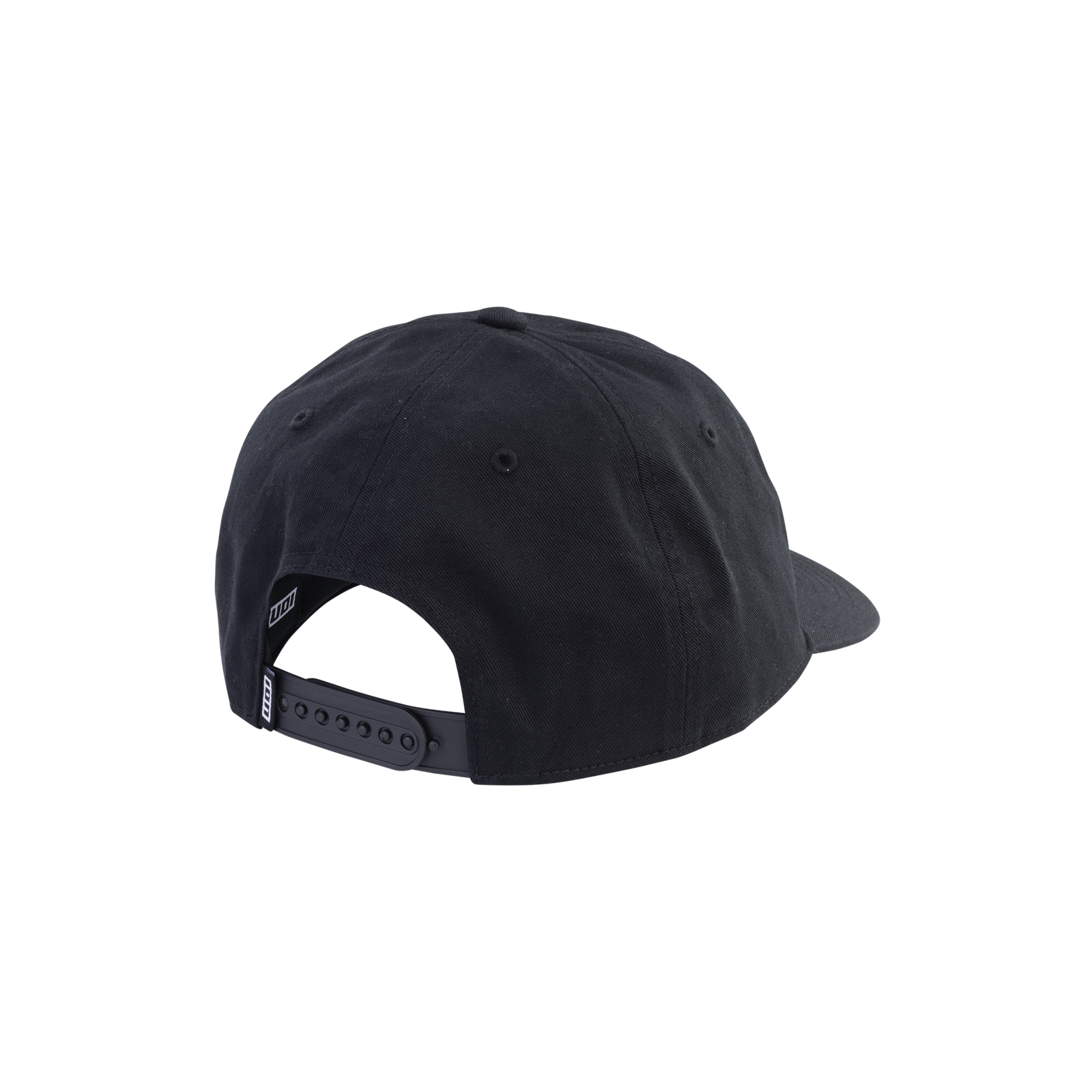 Boné snapback ION Session em preto – vista traseira com fecho ajustável
