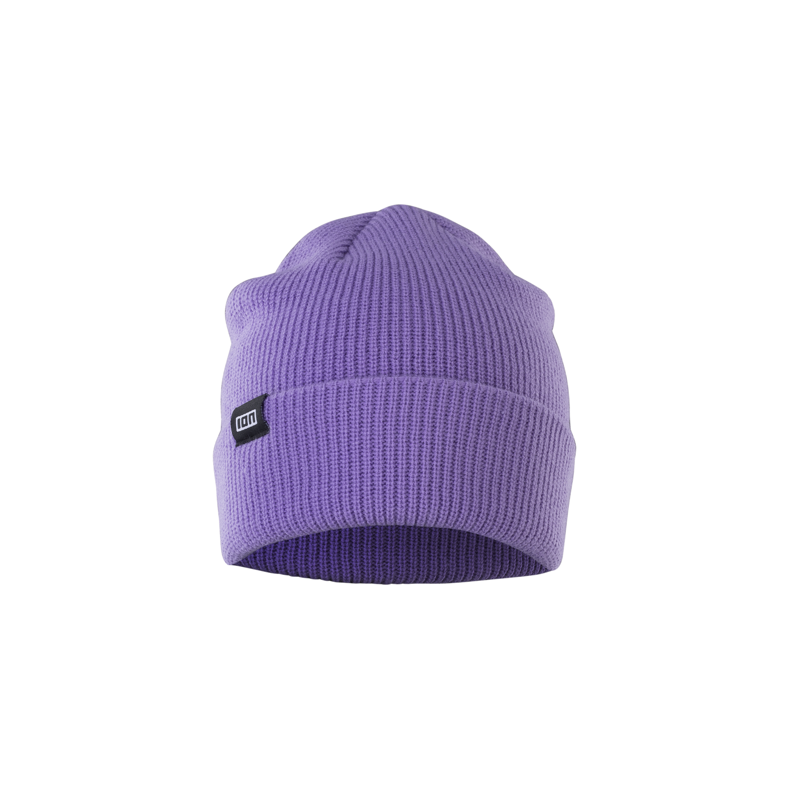 ION Ionic beanie onesize in lilac with roll-up cuff and woven ION logo patch
