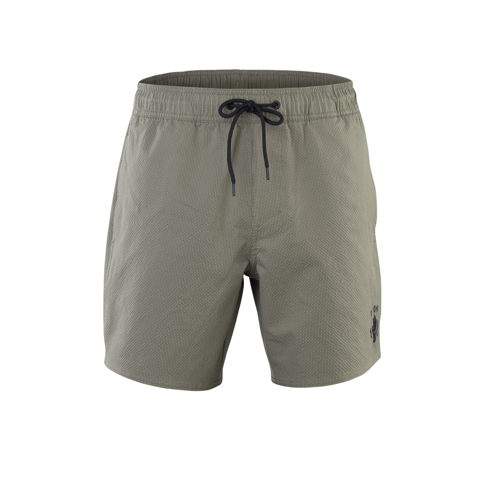 ION Slade 17" Boardshorts Herren in olivgrün mit dunkelblauem Tunnelzugband