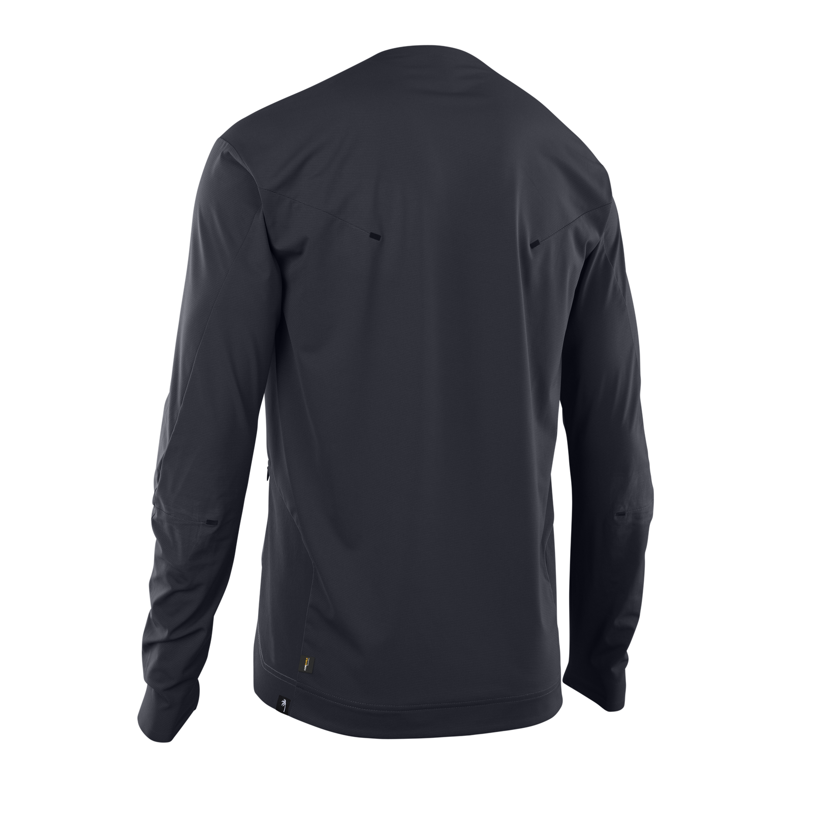 Maglia ciclismo manica lunga ION Scrub Amp BAT in grigio scuro per freeride e downhill MTB
