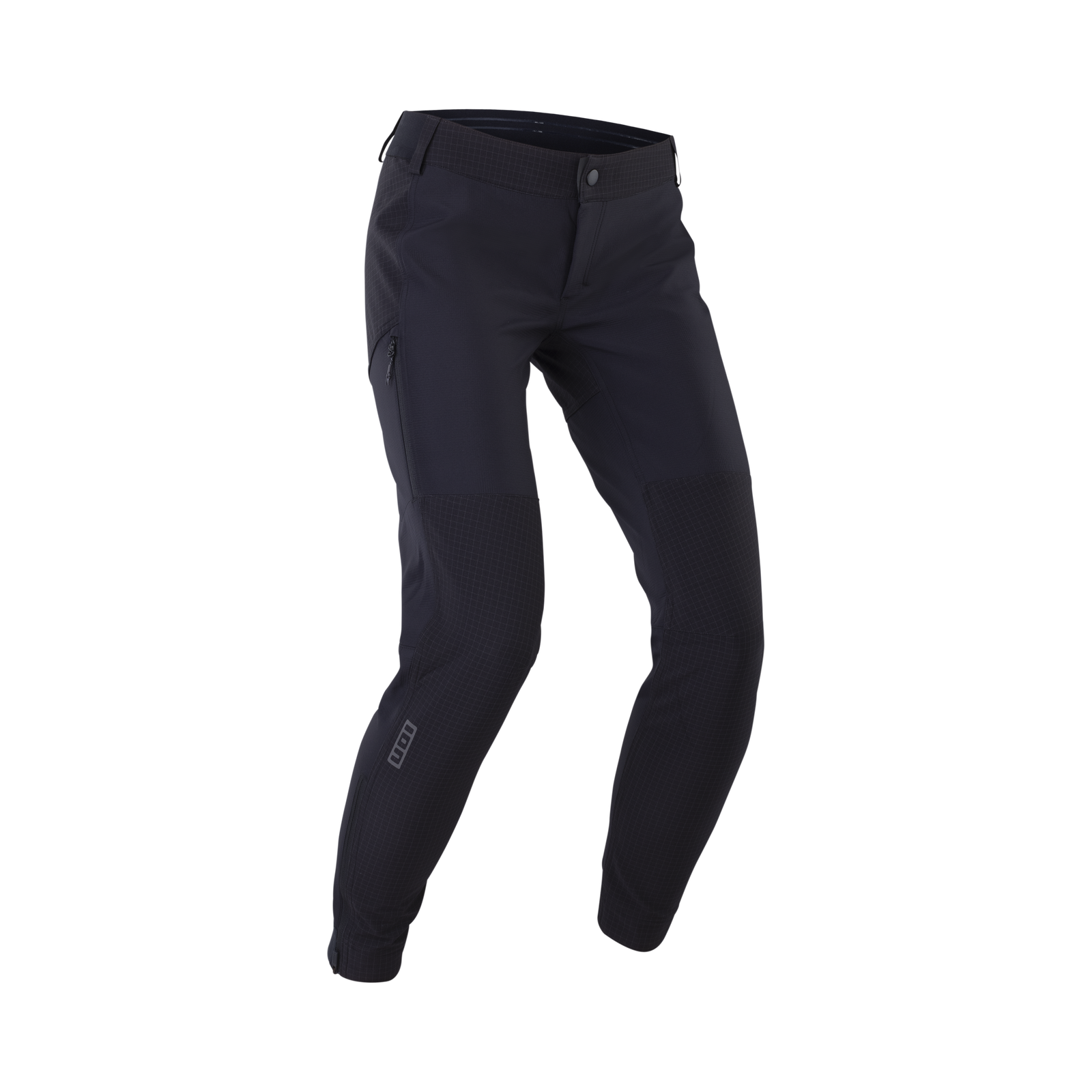 Pantalon de vélo softshell ION Bike Shelter 2L femme en noir pour VTT et enduro