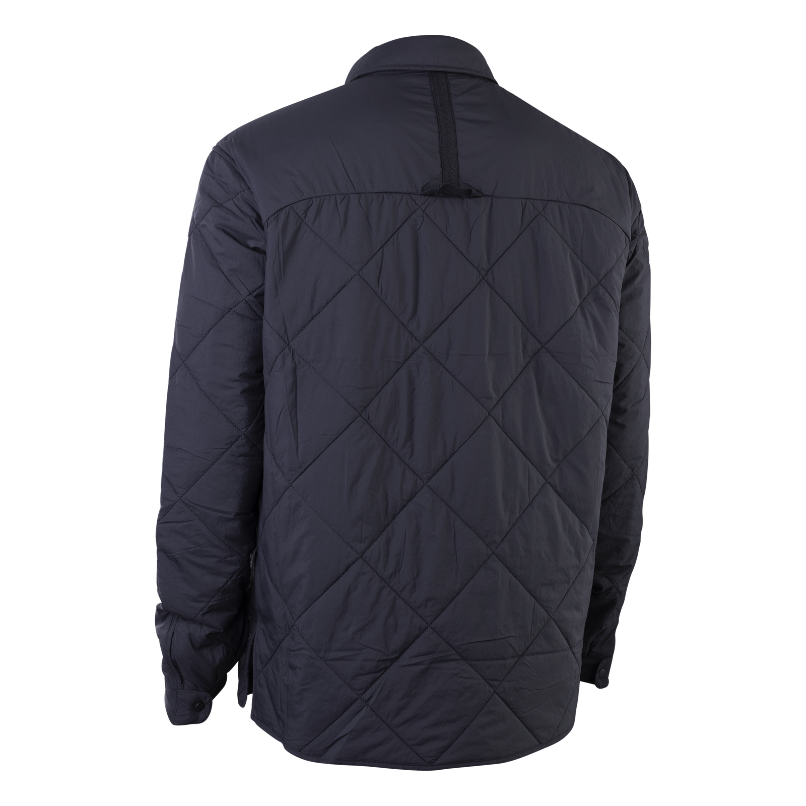 Giacca camicia ION Ionic Insulated uomo in blu navy scuro con trapuntatura a rombi, vista posteriore