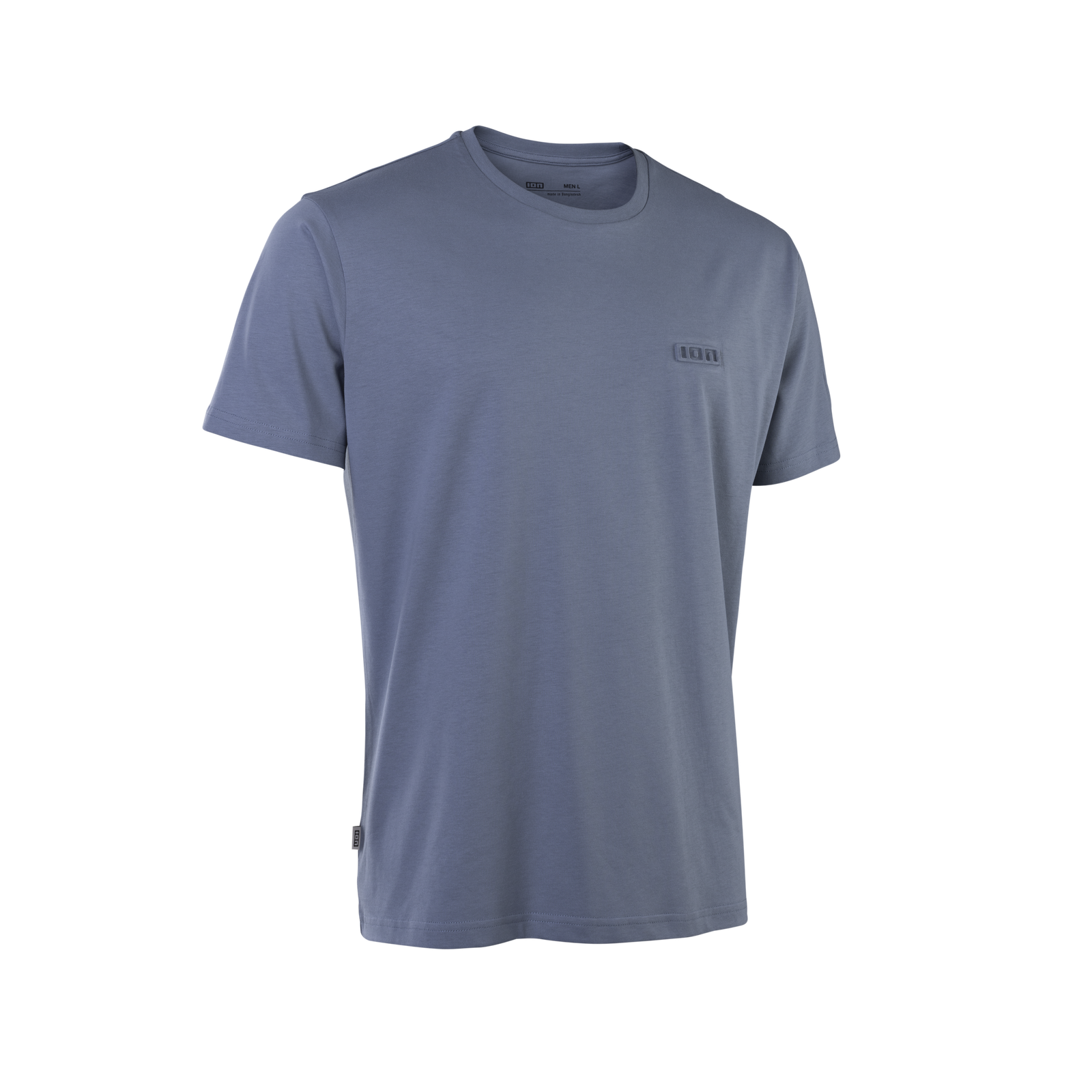 ION S-Ionic short sleeve men's tee in slate blue with tonal embossed logo