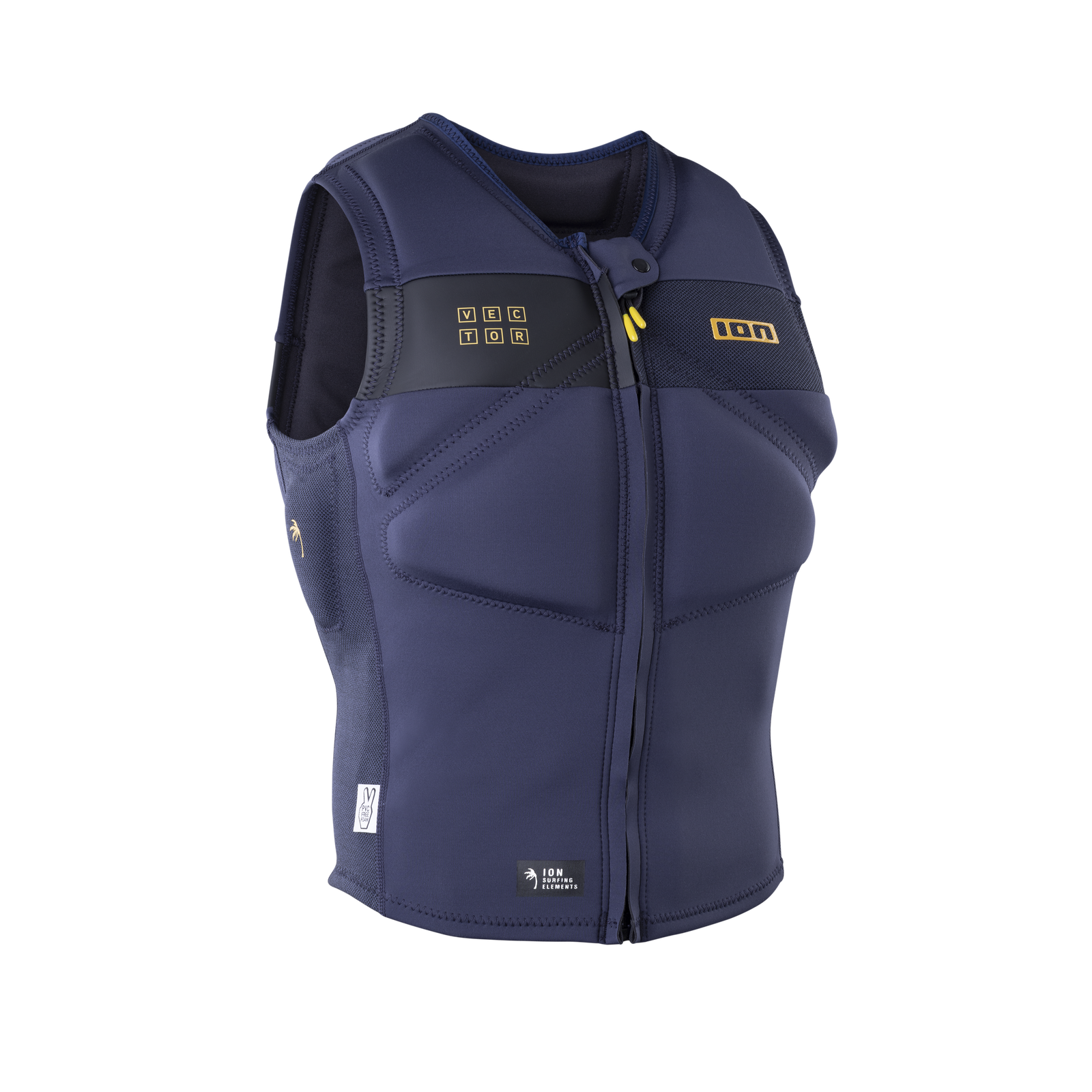 ION Vector Amp Prallschutzweste Herren mit Frontzipverschluss in midnight navy