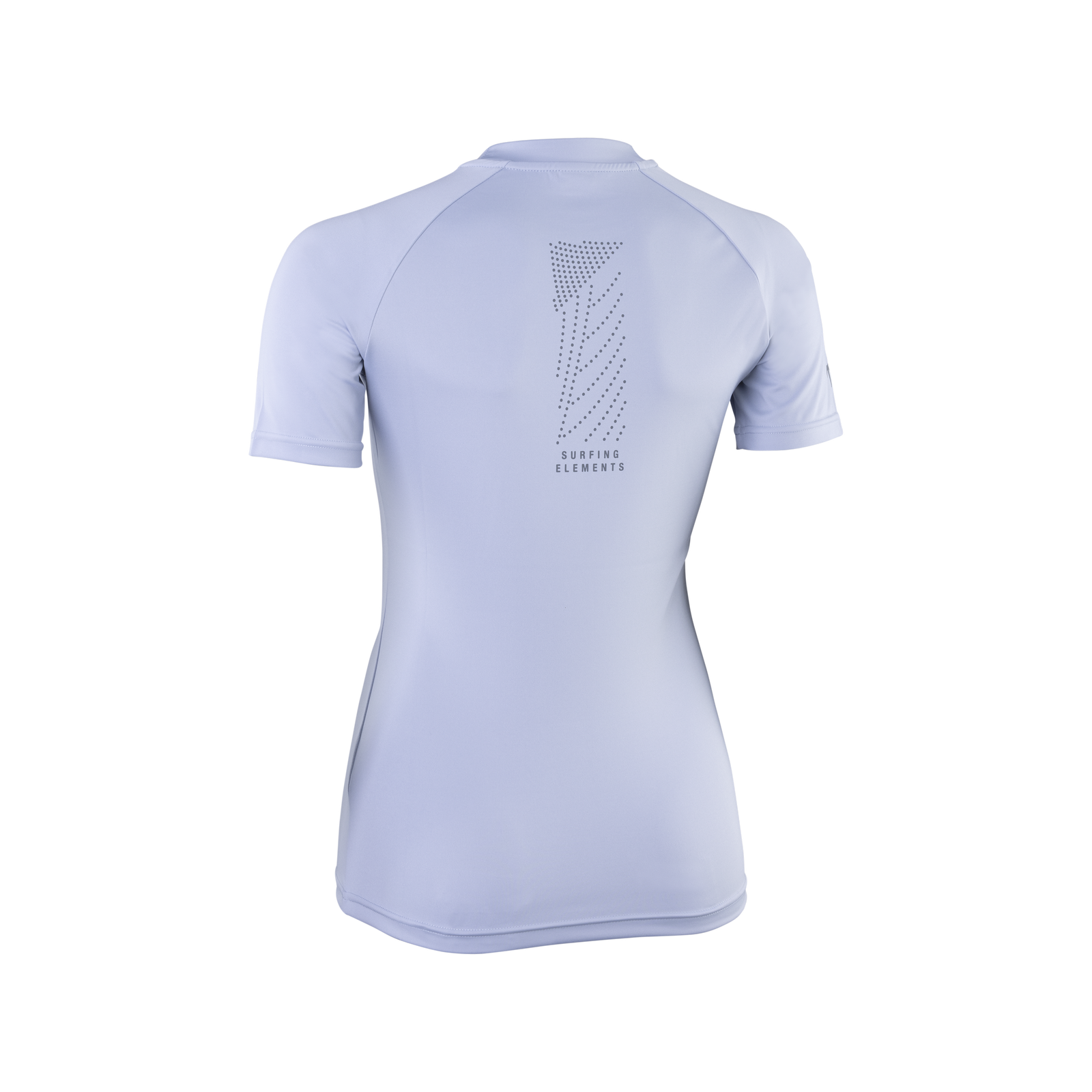 ION Water Rashguard SS women short-sleeve rash guard in lavender blue with back print