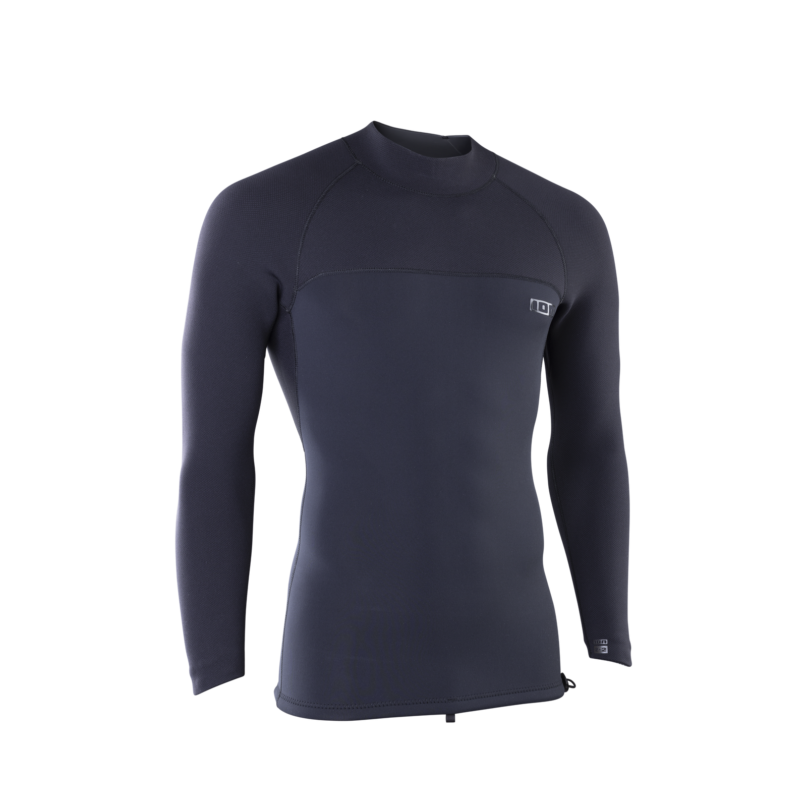 ION Neo Top 2/2 LS men's long-sleeve neoprene top in dark charcoal