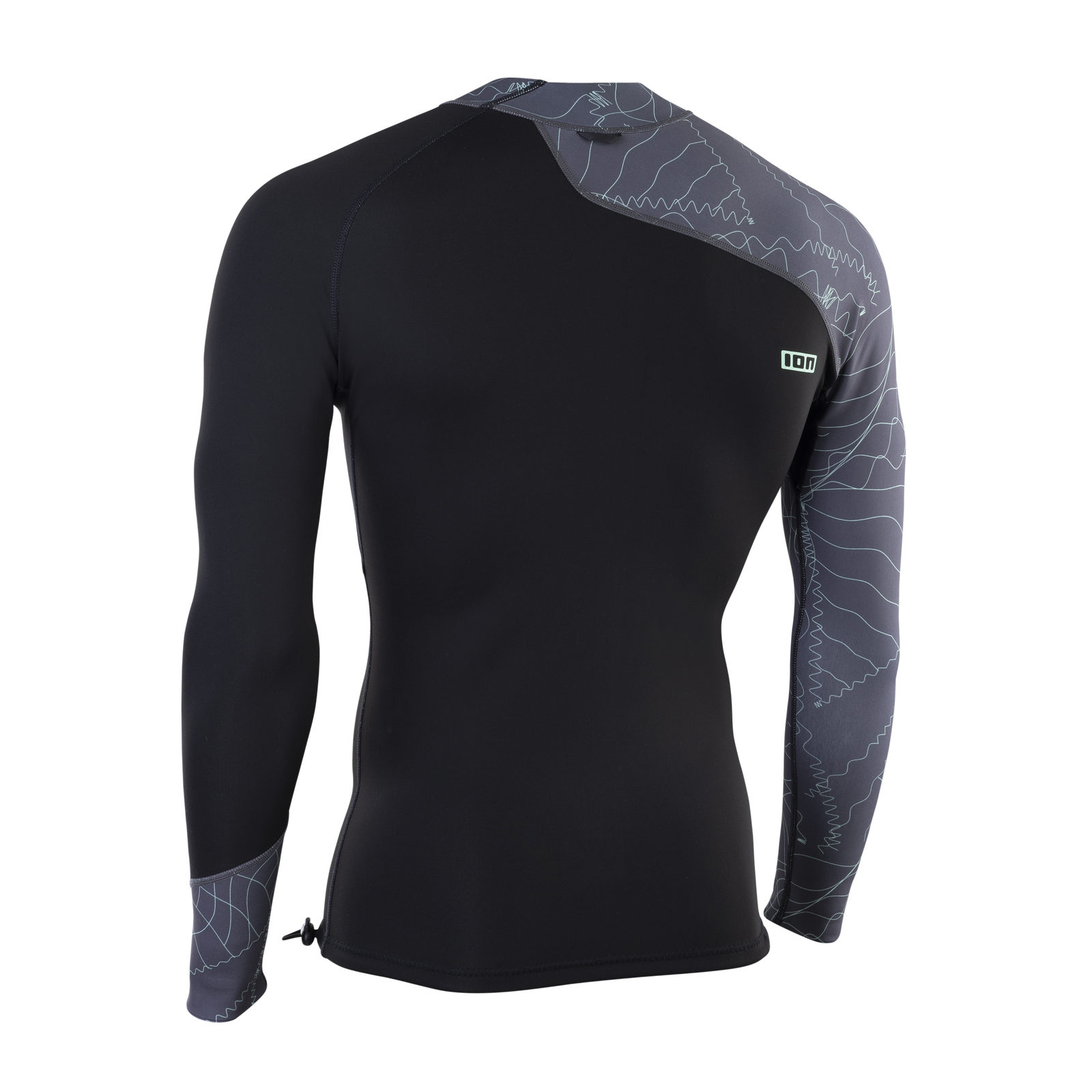 ION Neo Top 0.5 long sleeve men's neoprene top in black and dark grey