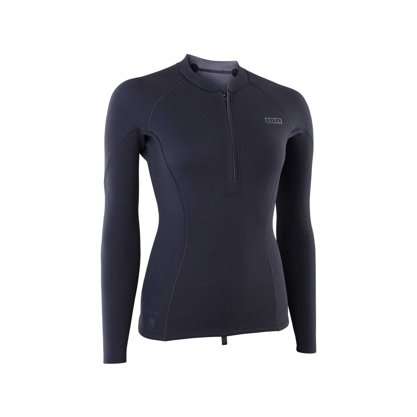 ION Amaze Amp Zip Top 1.5 top in neoprene a maniche lunghe donna in antracite scuro