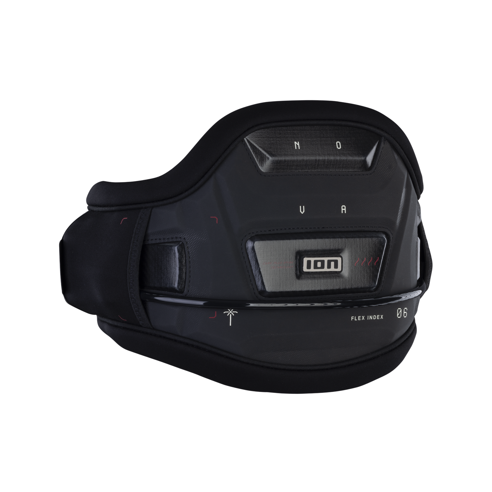 ION Nova waist harness in black with Ergo Pad back support
