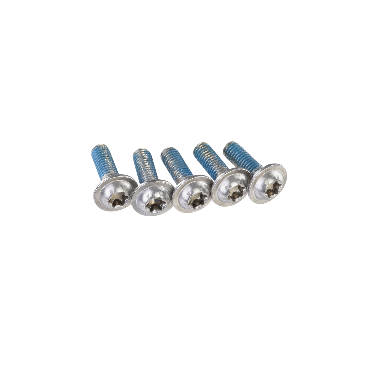 ION Spectre Bar 2 Ersatzschrauben M4 TX20 5er-Set in silber mit blauer Schraubensicherung