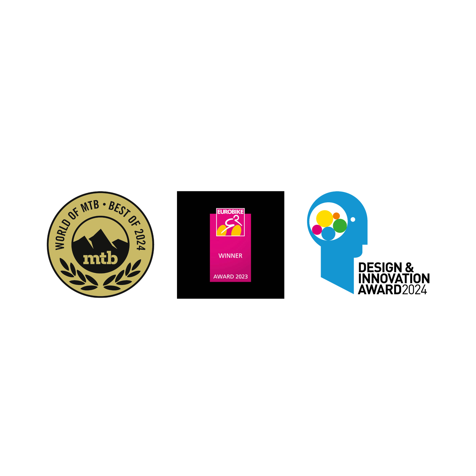 ION Bike ARCON LT knee guard awards: World of MTB Best of 2024, Eurobike Winner 2023, Design & Innovation Award 2024