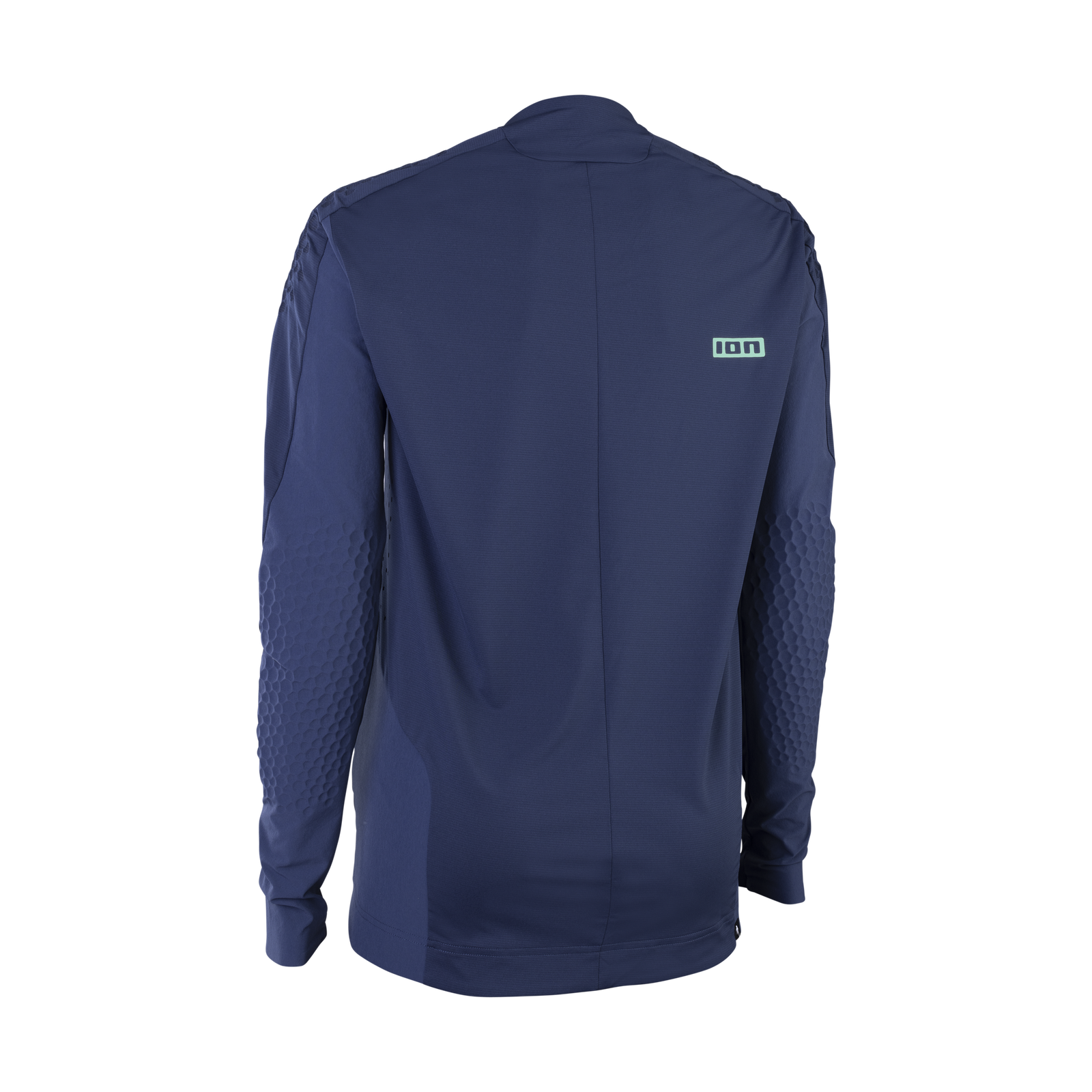 ION GRDXKN Scrub Select long-sleeve cycling jersey in dark navy for downhill mountain biking – back view