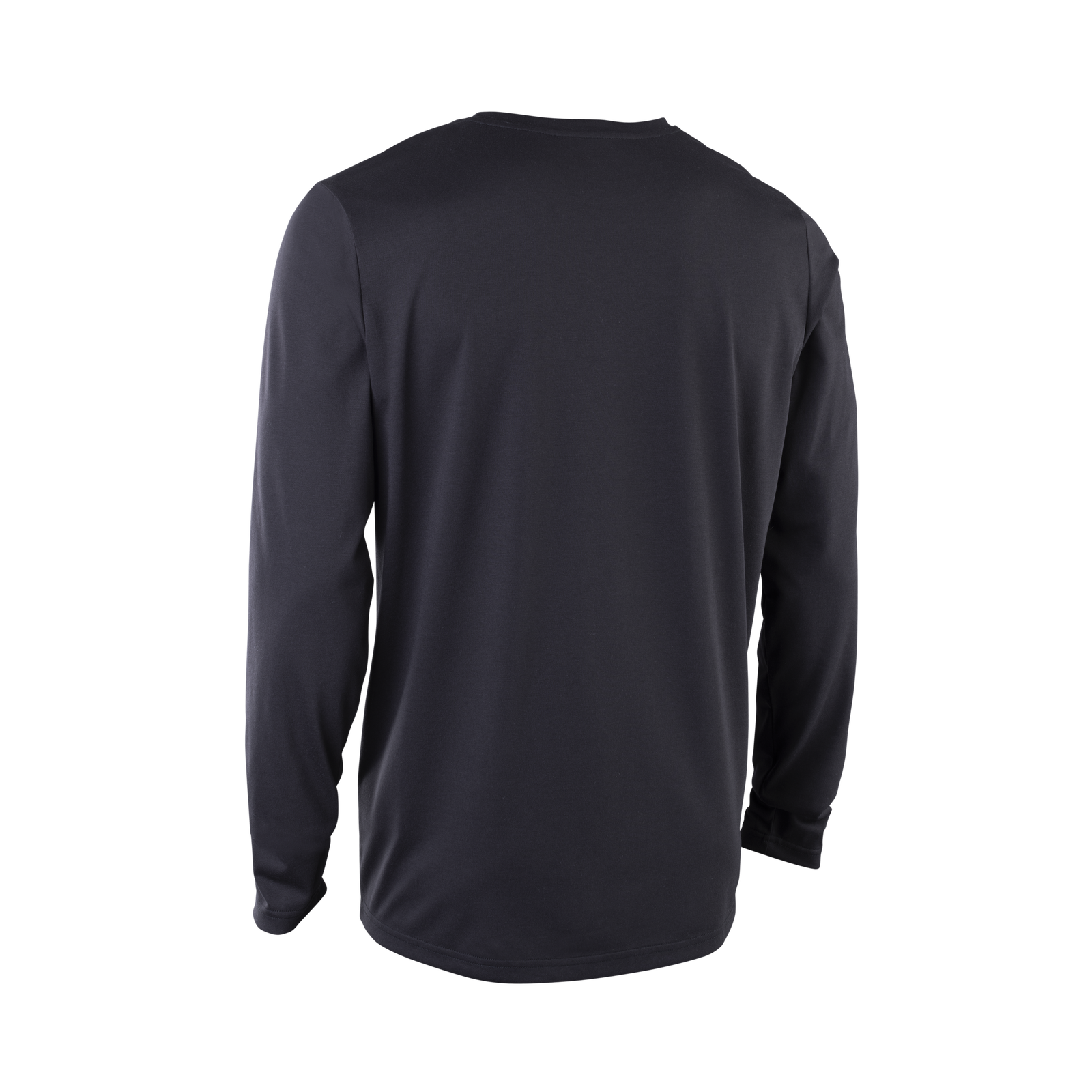 ION Bike S_Ionic long-sleeve cycling jersey in charcoal black for mountain biking – back view