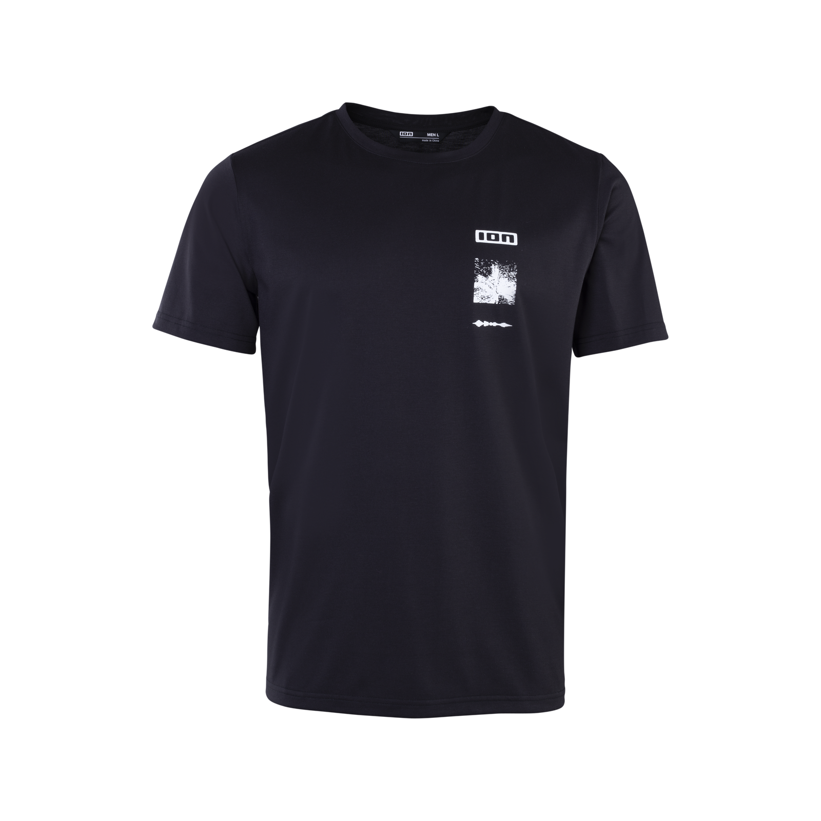 ION S_Ionic short-sleeve cycling jersey in black for mountain biking
