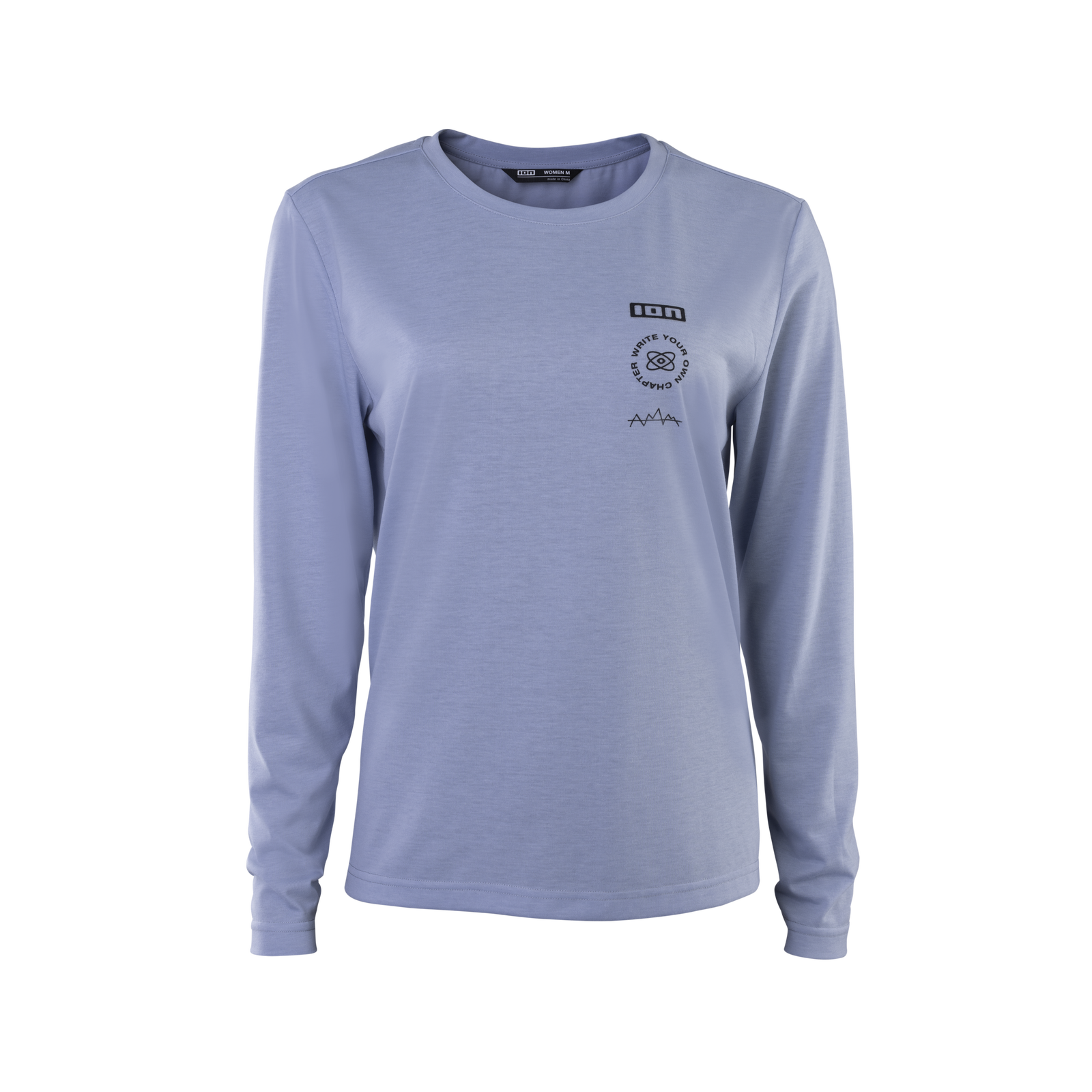 Maillot vélo manches longues femme ION Ionic en bleu ardoise pour le VTT et le trail