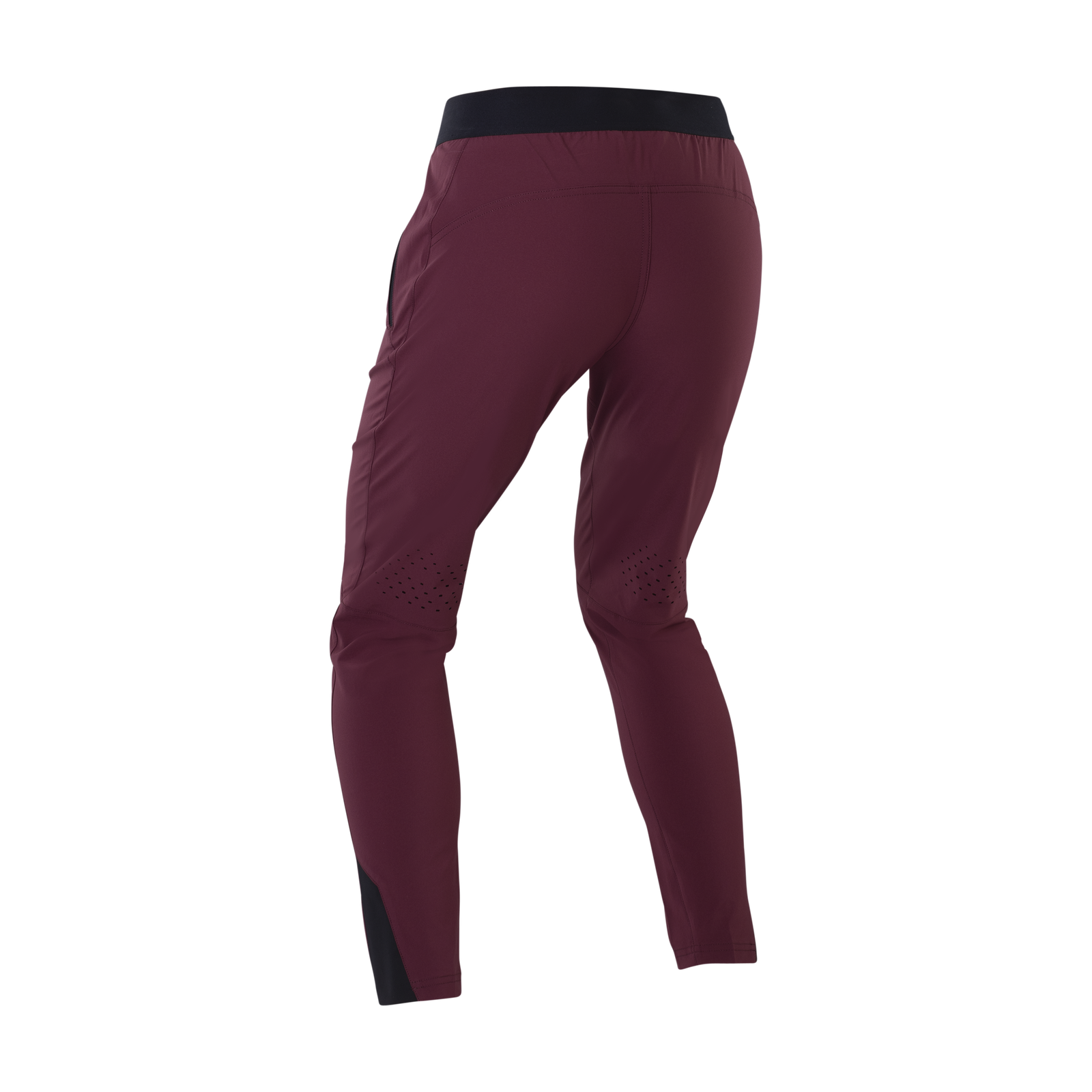 ION Bike Ionic LT women cycling pants in dark burgundy and black for mountain biking