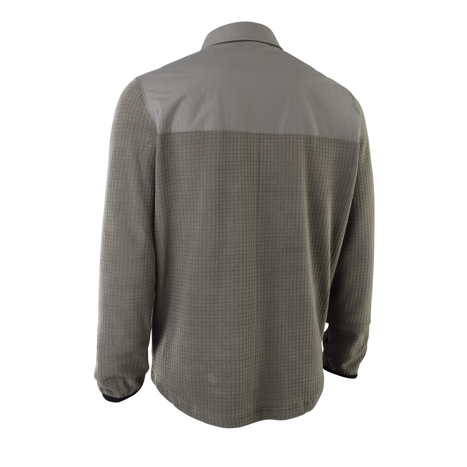 Giacca ION Ionic Fleece unisex in grigio antracite vista posteriore con pannello spalla