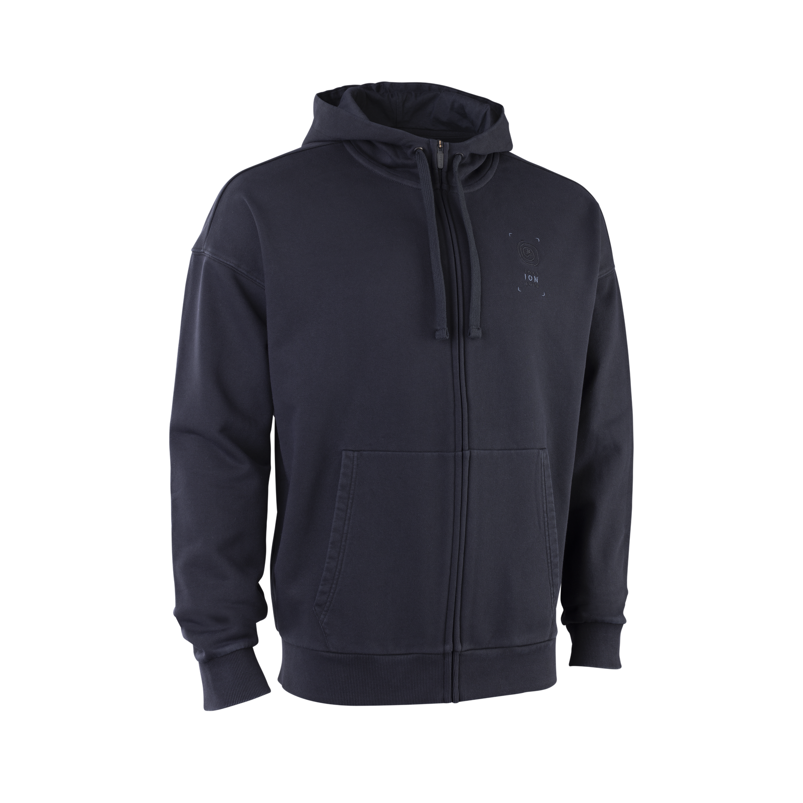 ION Surfing Elements zip hoody uomo in blu navy scuro con zip intera e cappuccio