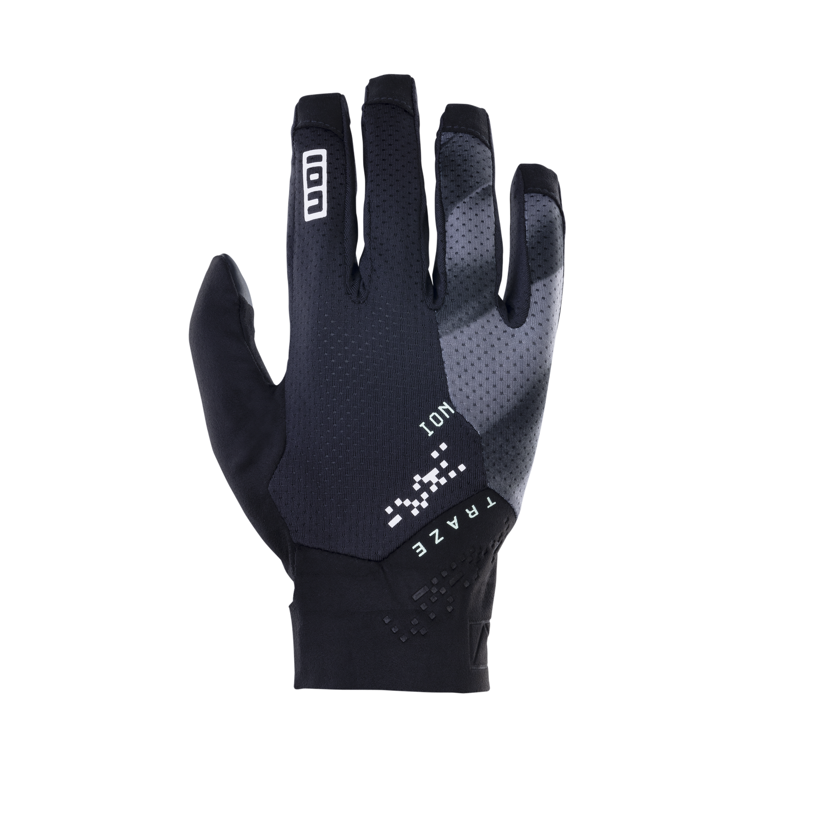 ION Bike Traze Unisex Fahrradhandschuhe Langfinger in schwarz mit Flex-Mesh-Belüftung