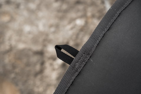 ION Core Stubby windsurf board bag carry handle detail in black