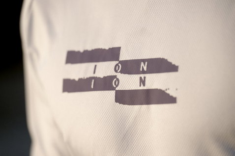 ION Wetshirt LS men's long sleeve top in off-white with ION chest logo detail