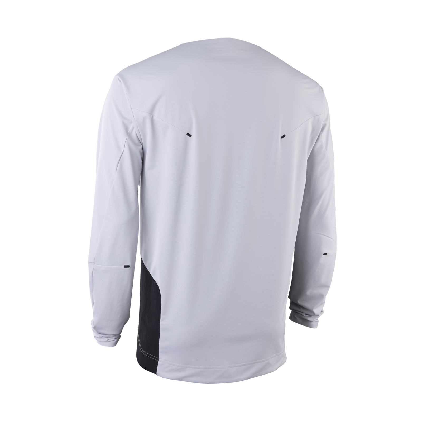 ION Bike Scrub Amp long sleeve cycling jersey in light grey and black for mountain biking freeride