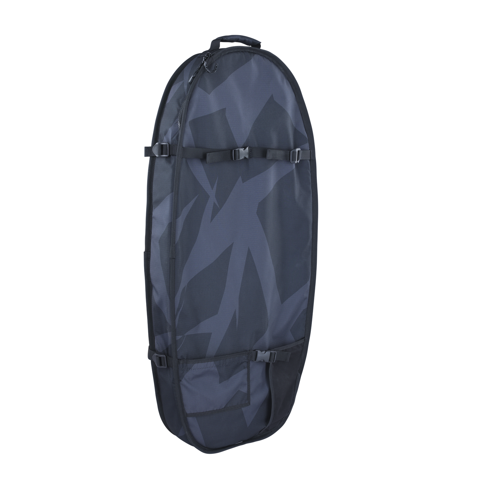 ION Pump Foil Boardbag Tec 3'4'' in dark navy with geometric print and compression straps