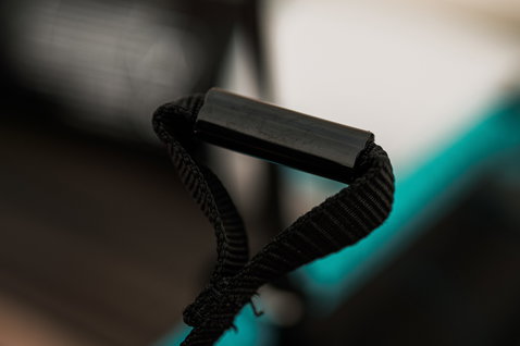 ION Wing Harness Line Vario linea imbracatura 26–34" in nero dettaglio protezione
