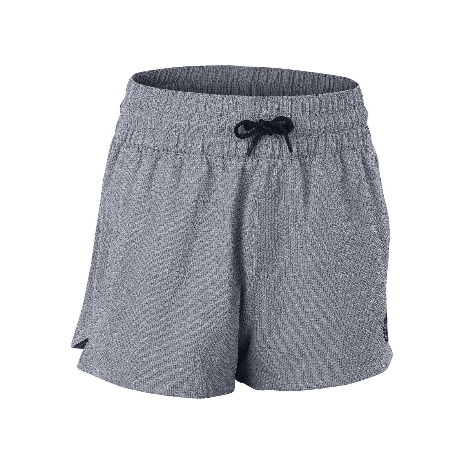 ION Tally women's boardshorts 2.5" in slate grey seersucker with high waistband