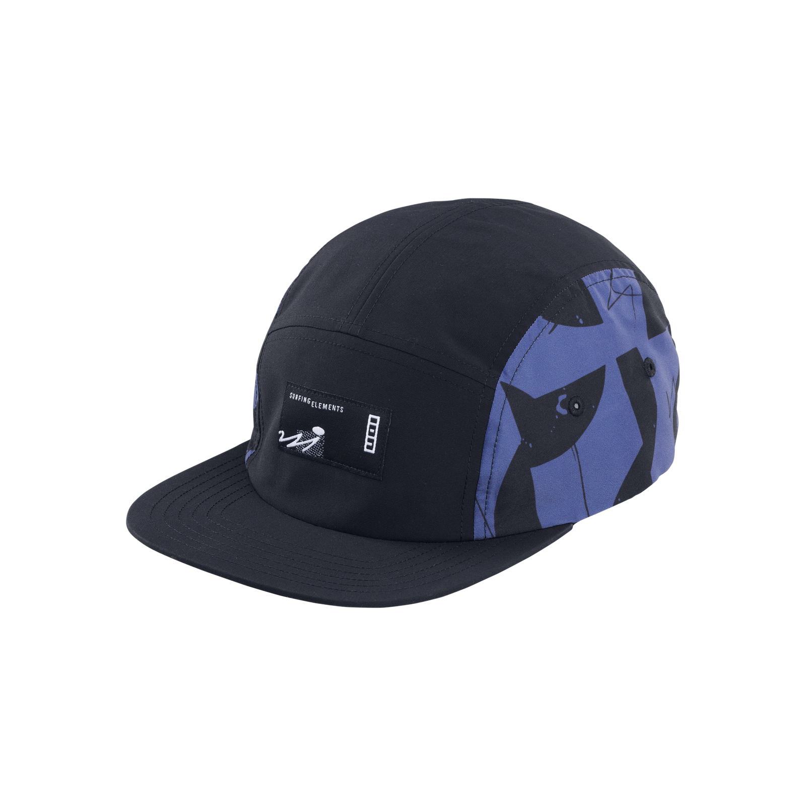 ION Water Refresh Light cap onesize in black and slate blue with graphic side panel