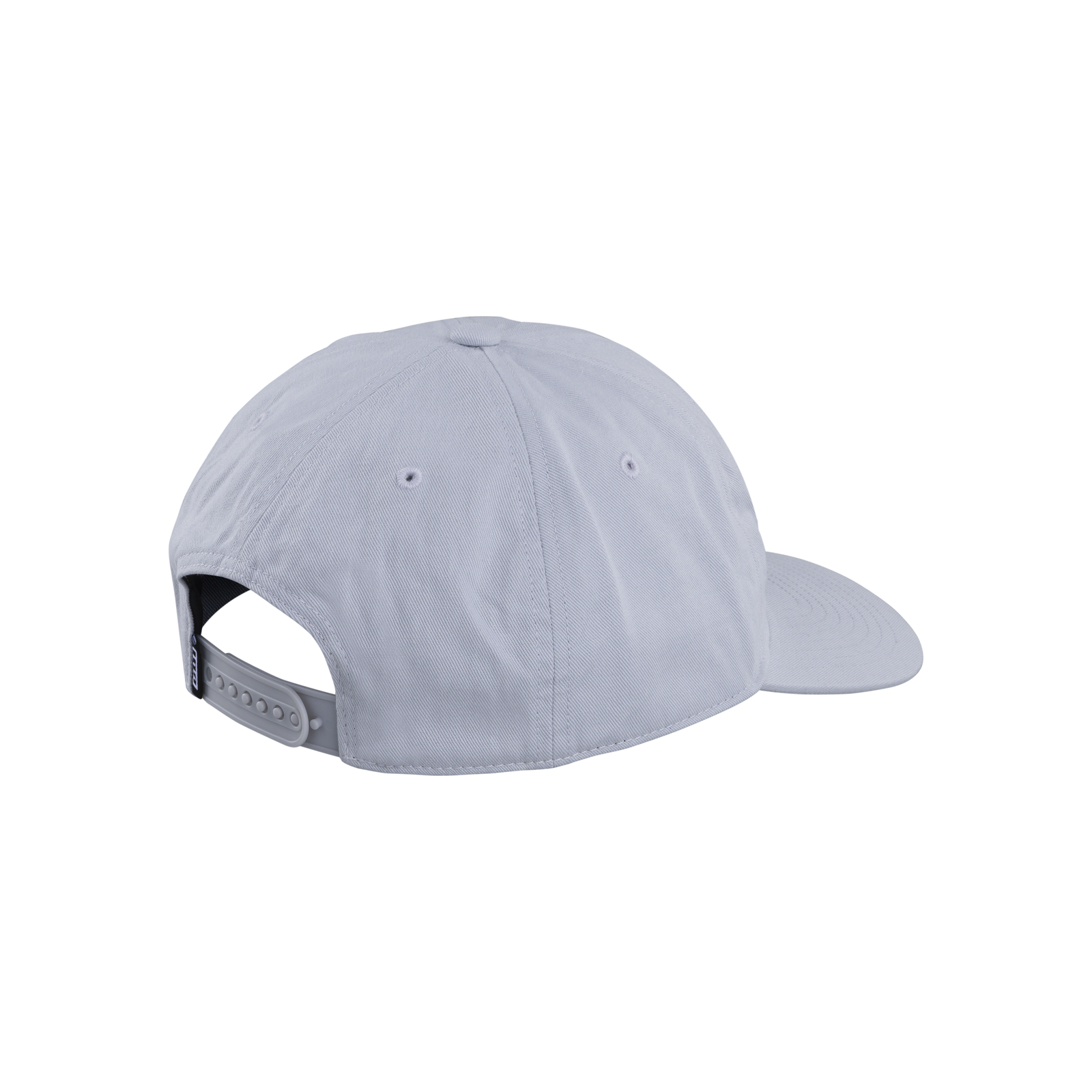 ION Team snapback cap onesize in frosted grey rear view with snap closure