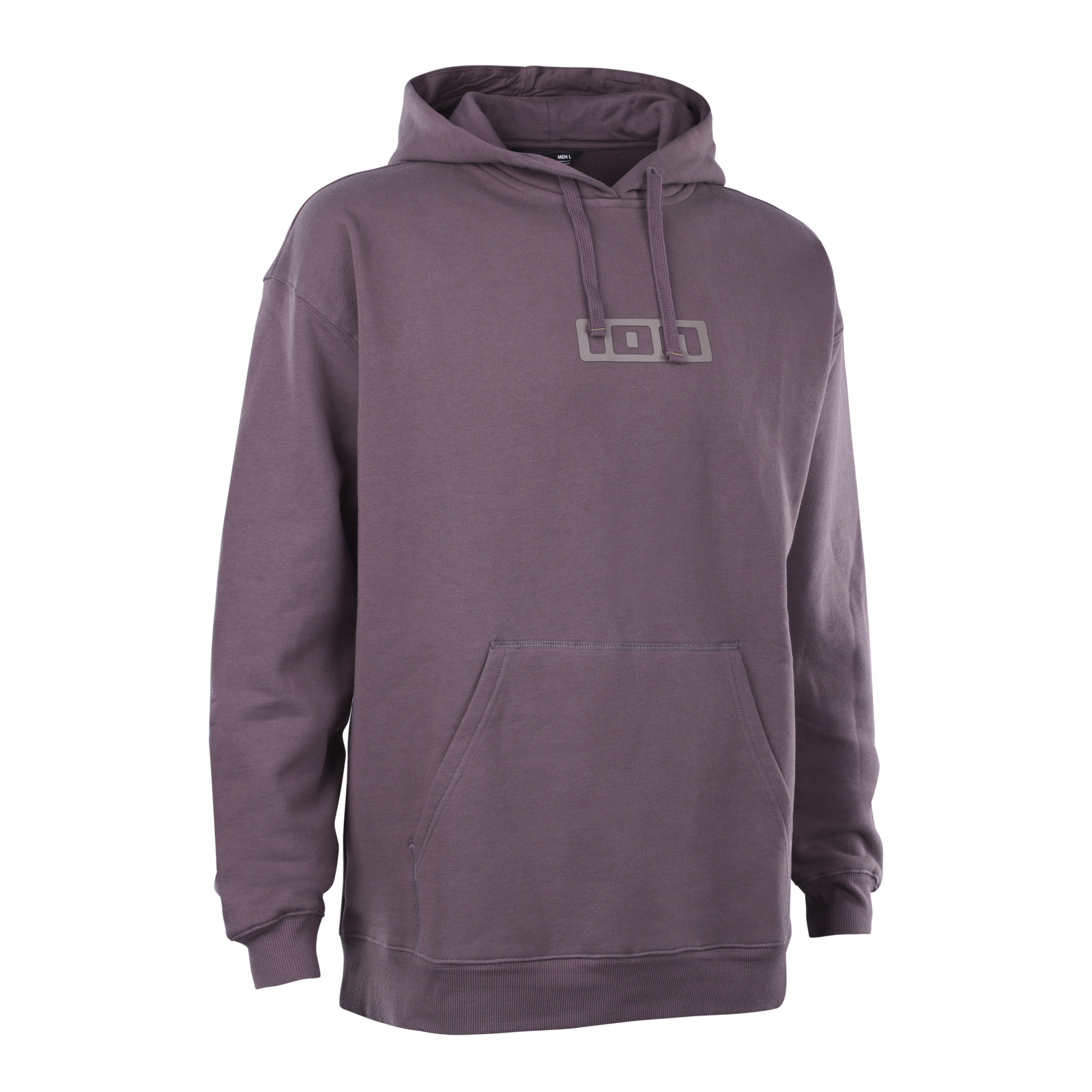 ION Hoody Ionic men's pullover hoodie in mauve grey with kangaroo pocket