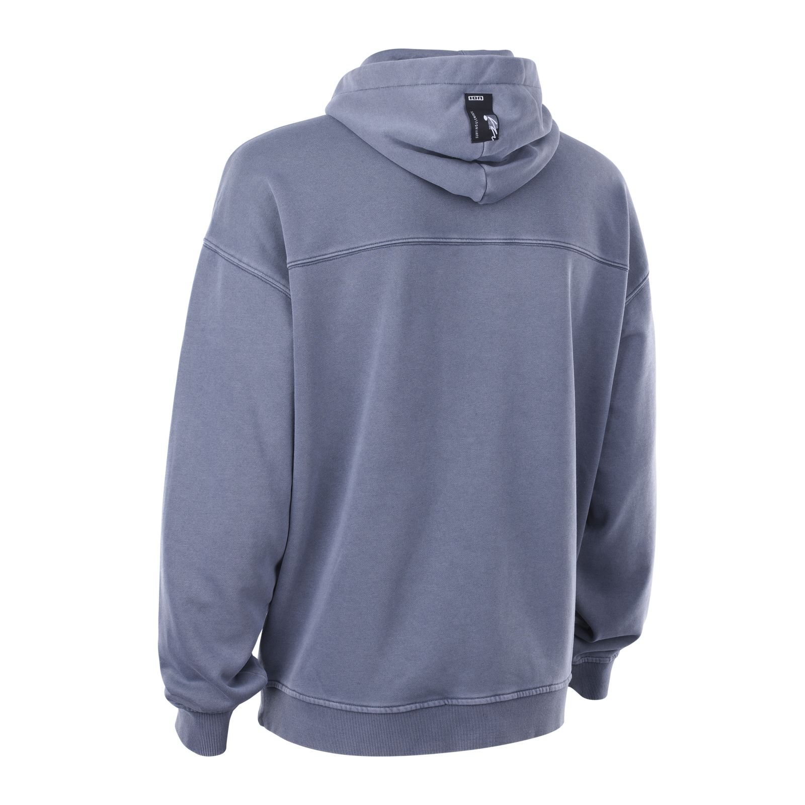 ION Hoody Surfing Elements men's pullover hoodie in slate blue-grey – back view