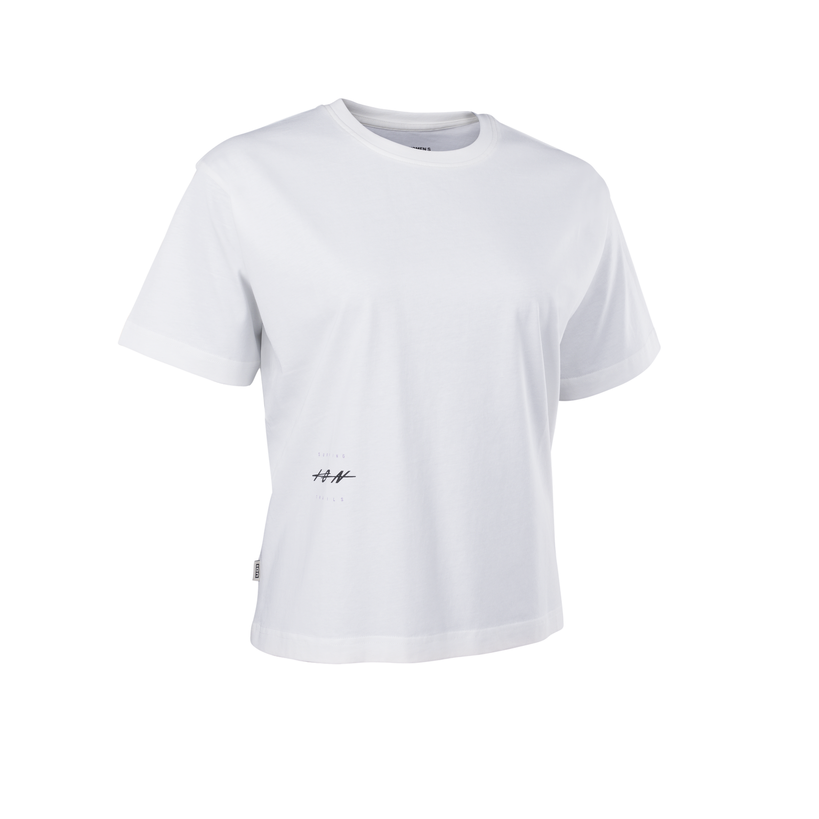 ION Vibes women short-sleeve crew-neck tee in white organic cotton