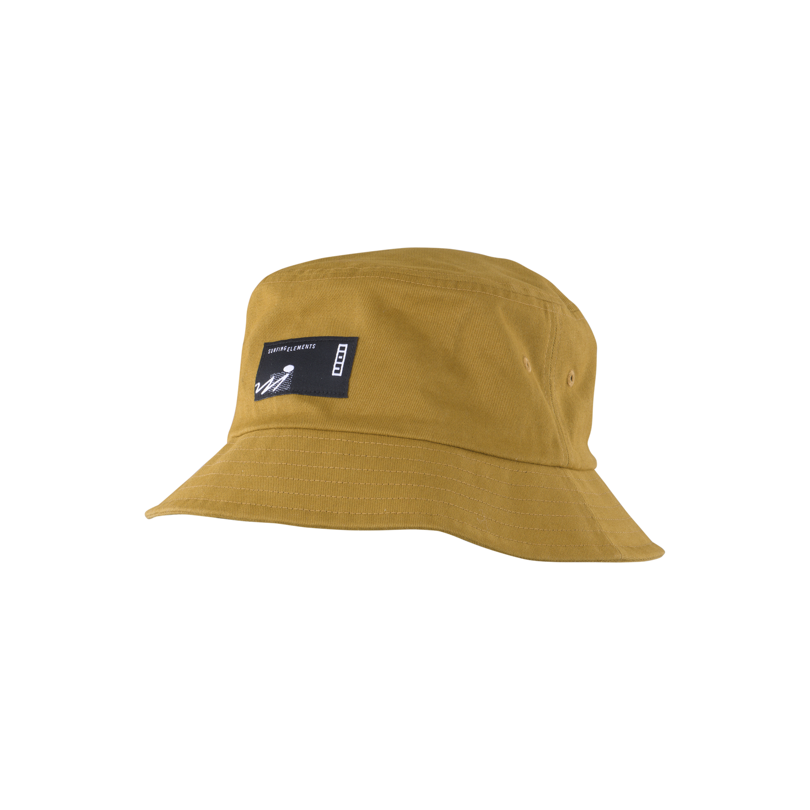 ION Bucket Hat in gold with Surfing Elements patch