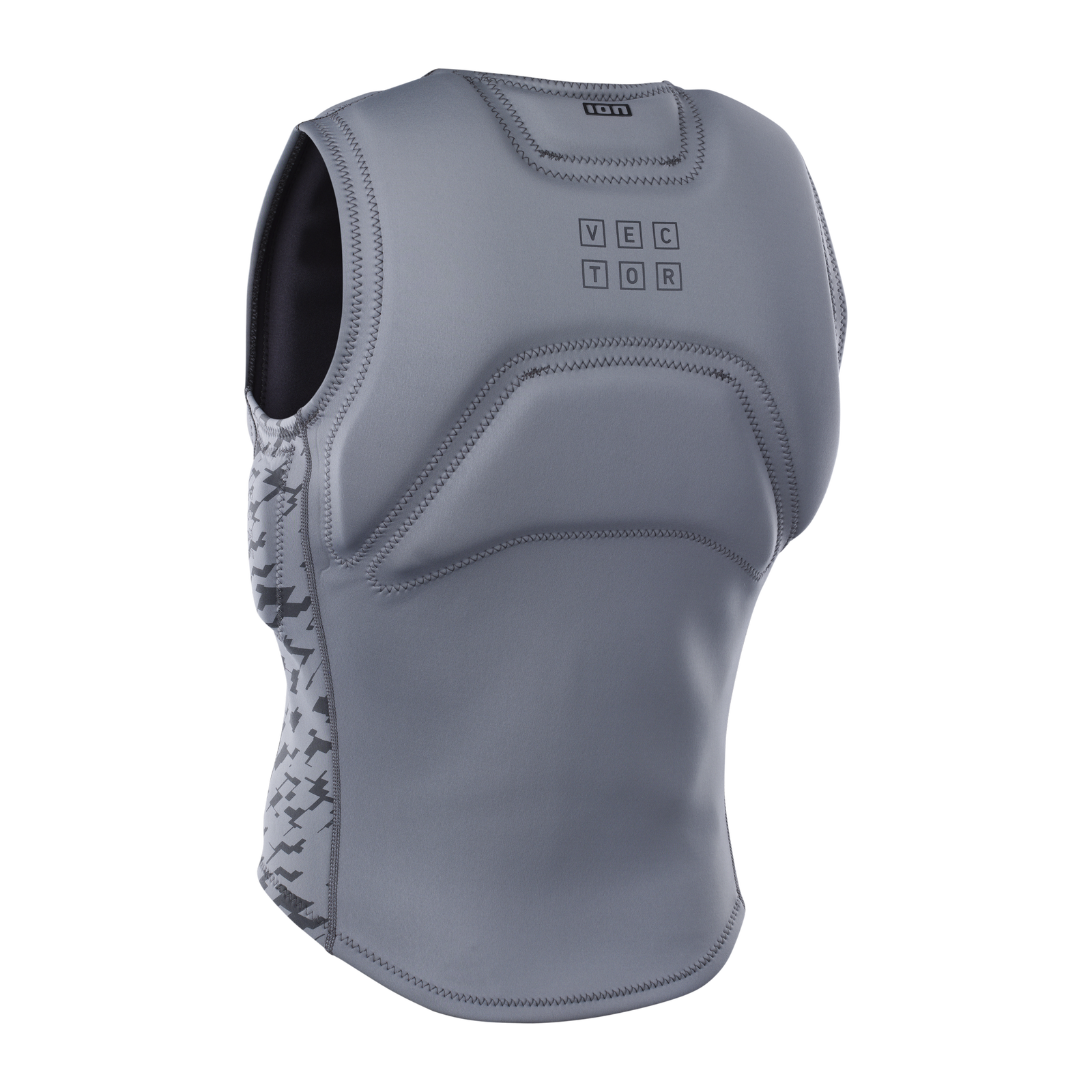 ION Vector Vest Core men's front-zip impact vest in steel grey