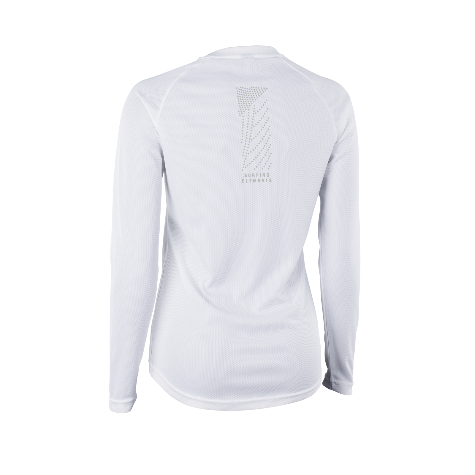 ION Water Wetshirt LS donna maglia manica lunga rashguard in bianco — vista posteriore