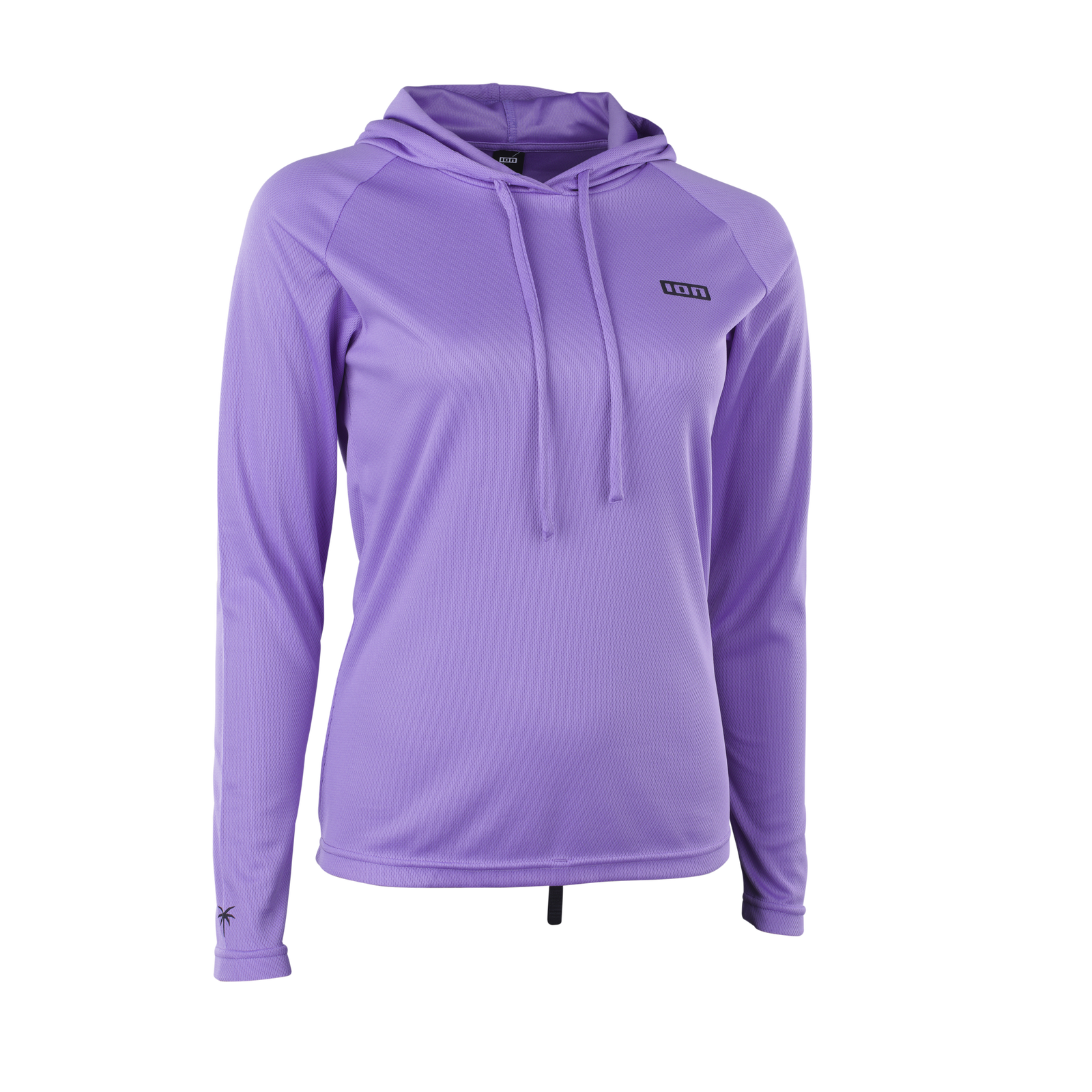 ION Water Wetshirt Hood LS Damen Langarm-Kapuzenrashguard in lavendel